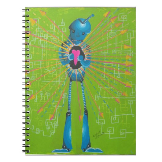 Carnet robotisé à imprimer à la main (Devant)