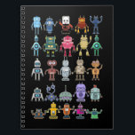 Carnet Robots de technologie de la collection de robots<br><div class="desc">Robot Collection Science Technologie Robots. Robot Aime Robotique Enfants.</div>