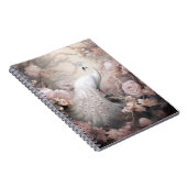 Carnet Rocher blanc romantique et Fleurs rose pâle (Côté Droit)