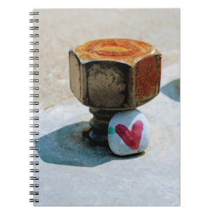 Carnet Rocher du Coeur caché et boulon rouillé