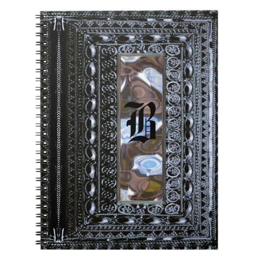 Carnet Rochester Blue Victorian Goth Monogramme (Devant)
