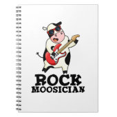 Carnet Rock Moosician Funny Cow Musicien Pun (Devant)