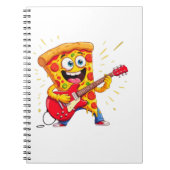 Carnet **Rock ’n’ Roll Pizza – Funny Guitar-Playing Slice (Devant)