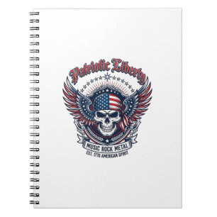 Carnet Rocker du bandana patriotique Méta musique Old Glo