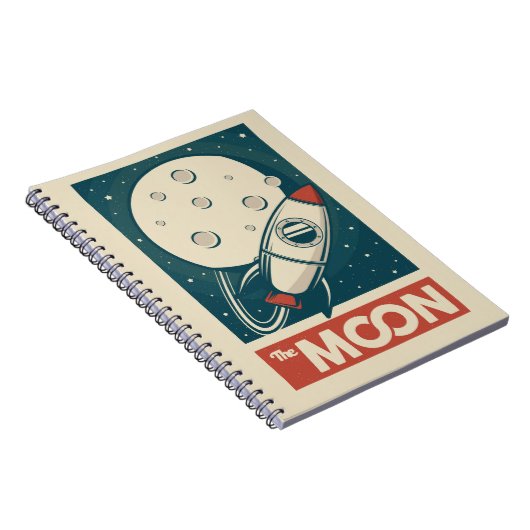 Carnet Rocket Moon Retro Galaxy (Côté Droit)