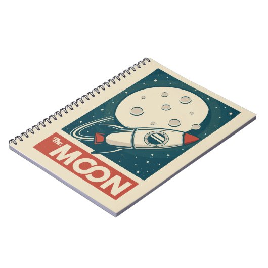 Carnet Rocket Moon Retro Galaxy (Côté gauche)