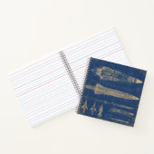 Carnet Rocket Sci-Fi Blueprint (Intérieur)