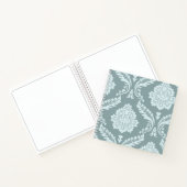 Carnet Rococo Damask Art I Duck Egg Blue+Teal (Intérieur)