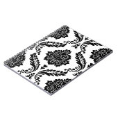 Carnet Rococo Damask Lg Pattern Black on White (Côté gauche)