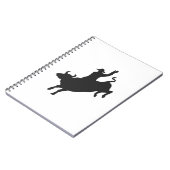 Carnet Rodeo Bull Ride silhouette (Côté gauche)