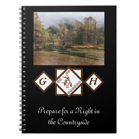 Carnet Rodeo Bull Rider et Longhorn Monogram Photo (Devant)