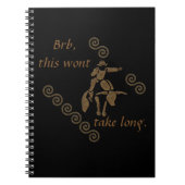 Carnet Rodeo Bull Rider sur une Longhorn (Devant)