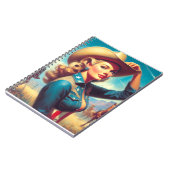 Carnet Rodeo Pin-up Vintage (Côté gauche)