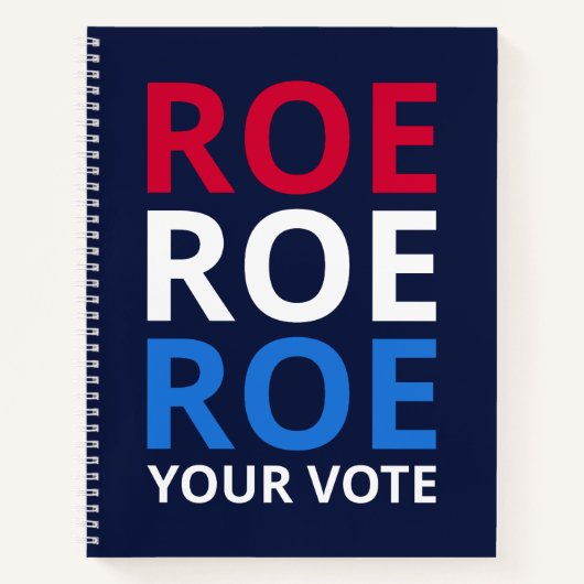 Carnet Roe Your Vote I (Devant)
