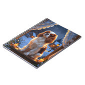 Carnet Roi Cavalier avec lumières de Noël (Côté gauche)