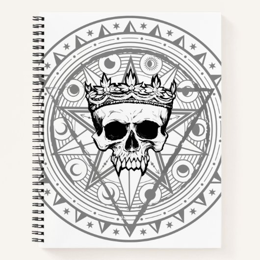 Carnet Roi des morts : Dark Royal Vampire Sigil White (Devant)
