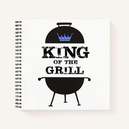 Carnet Roi Du Grill, Couronne Bleue Noire (Devant)