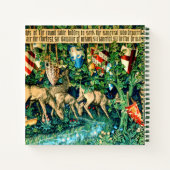 Carnet Roi médiéval Arthur William Morris (Dos)