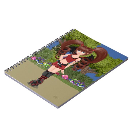 Carnet Roller Derby Anime Patinage de fée (Côté gauche)