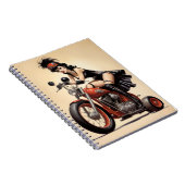 Carnet Roller Derby Biker Chick (Côté Droit)