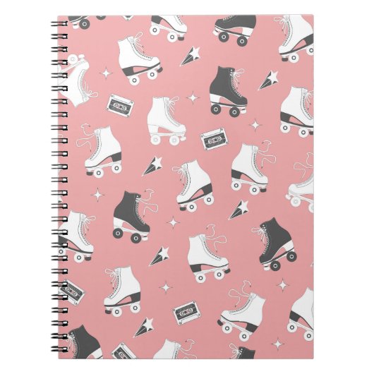 Carnet Roller skates cassette motif. (Devant)