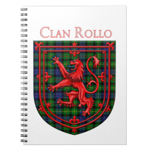 Carnet Rollo Tartan Scottish Plaid Lion Rampant