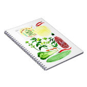 Carnet Rolls de papier de riz vietnamien Recette Aquarell (Côté Droit)