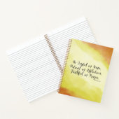 Carnet Romains 12:12 Soyez Joyeux dans l'espérance Bible  (Intérieur)