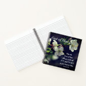 Carnet Romains 15:13 Dieu de l'Espoir Fleurs blanches (Intérieur)