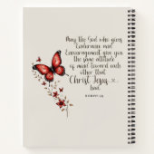 Carnet Romans 15:5 Bible Verse Image (Dos)