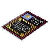 Carnet Romans 623 Gold Lettre Vie éternelle Bible Verse (Côté gauche)