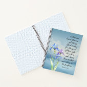Carnet Romans 8:28 Aquarelle Iris (Intérieur)