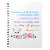 Carnet Romans 8 Bible Verse Design (Devant)