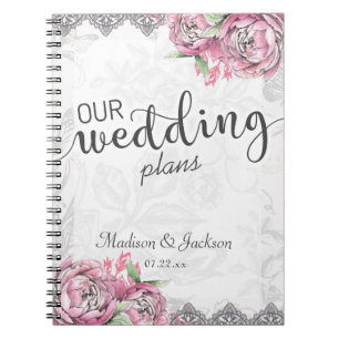 Carnet Romantic Chic Peony Floral & Wedding planner de de