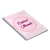 Carnet Romantic Concentric Circle in baby pink (Côté Droit)