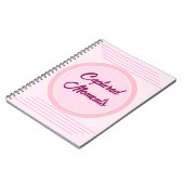Carnet Romantic Concentric Circle in baby pink (Côté gauche)