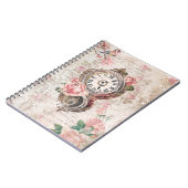 Carnet Romantic French Roses, Clock & Filigree Collage (Côté gauche)