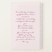 Carnet Romantic Notebook – You Complete Me Poem (Verso)