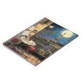 Carnet Romantic Paris France Eiffel Tower Illustration (Côté gauche)