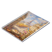 Carnet Romantic Parisian Balcony View Oil Painting (Côté gauche)