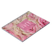 Carnet Romantic Pink Cream Rose Mariage (Côté gauche)