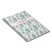 Carnet Romantic Pink Roses Personalized (Côté Droit)