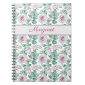 Carnet Romantic Pink Roses Personalized (Devant)