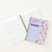 Carnet Romantique Charme Violet Lavande et Rouge (Intérieur)