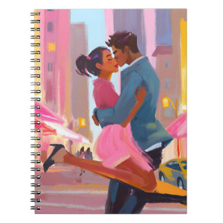 Carnet romantique en couple - Ville colorée Love J