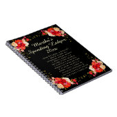 Carnet Romantique Roses dépenses grand budget Débutant (Côté Droit)