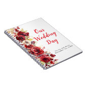 Carnet Romantique Roses Rouges Wedding planner Floral (Côté Droit)