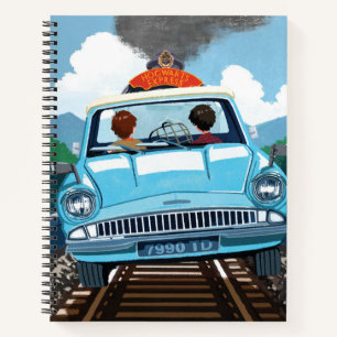 Carnet Ron & HARRY POTTER™ en voiture volante vers HOGWAR