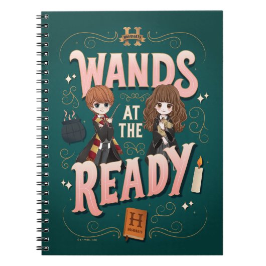 Carnet Ron & Hermione Wands au Ready (Devant)