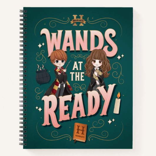 Carnet Ron & Hermione Wands au Ready (Devant)